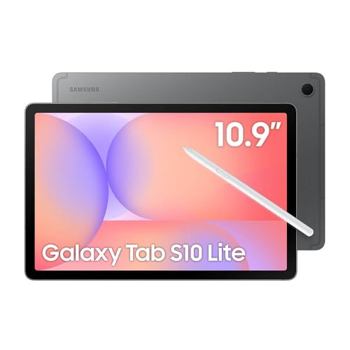 Samsung Tablet Galaxy Tab S10 Lite WiFi, 256GB, 8GB RAM, Tela 10.9", S Pen e Capa Smartbook Cover Inclusas