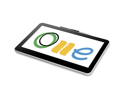 Wacom One Display Interativo 13 Polegadas Touch, Tela IPS Full HD, DTH134, Preto, para Educação, Escritório e Criação